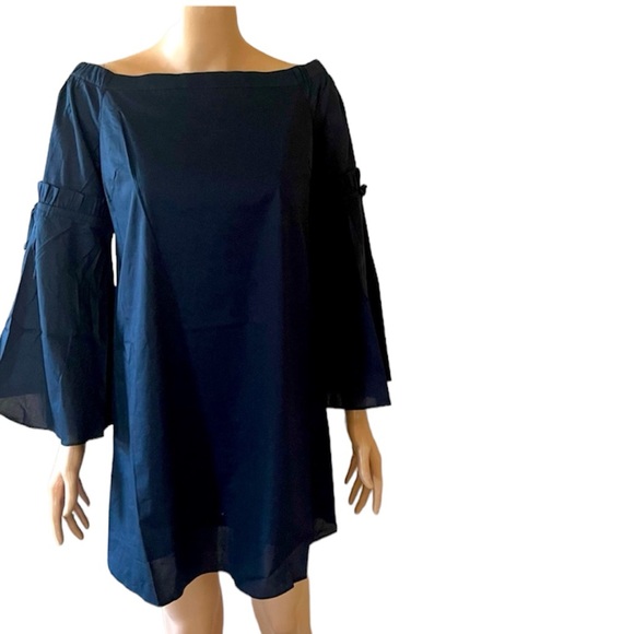 Navy 70s style dress sizes XS, S, M, L available - Picture 4 of 4